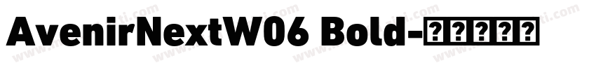 AvenirNextW06 Bold字体转换